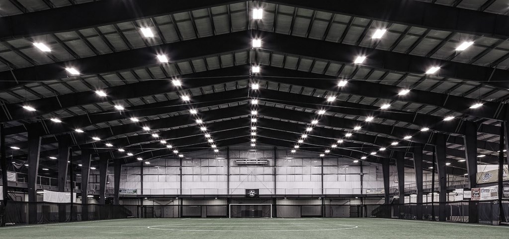 Steel building used for indoor sports complex